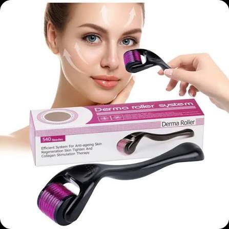 Derma Roller 540 Agulhas 1,0mm — Rejuvenescimento Facial, Cicatrizes e Estrias