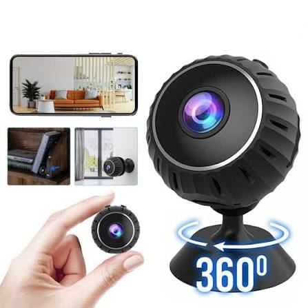 Mini Câmera de Segurança Wi-Fi HD 1080p — Espiã, Visão Noturna, App no Celular, Sensor de Movimento