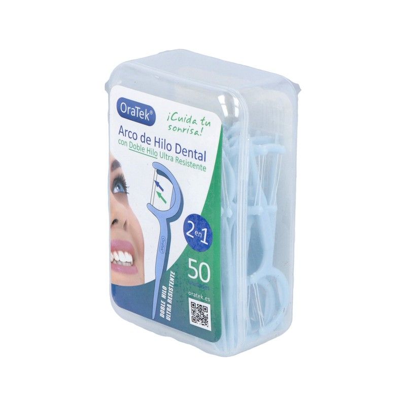 Fio Dental em Arco Ultra Fino — 50 Unidades com Ponta Palito (Caixinha Prática)