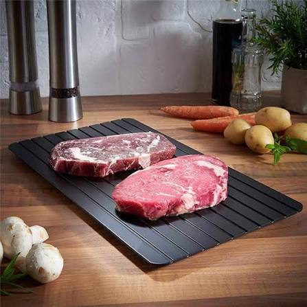 Tábua Mágica de Descongelar Carne Rápido — Sem Energia, Sem Micro-ondas