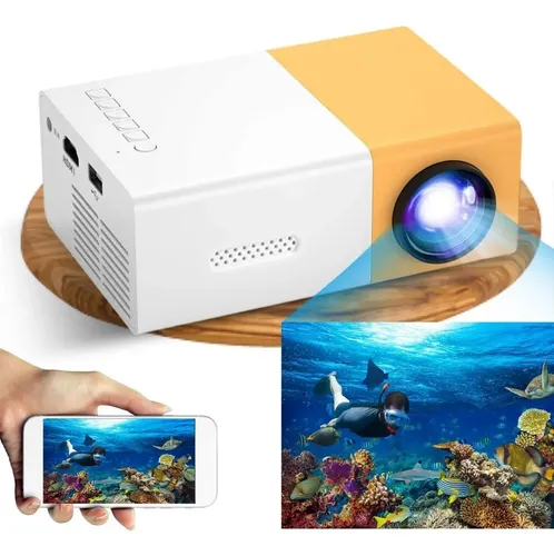 Mini Projetor Portátil Full HD 1080p — Cinema em Casa com Netflix, YouTube e Videogame